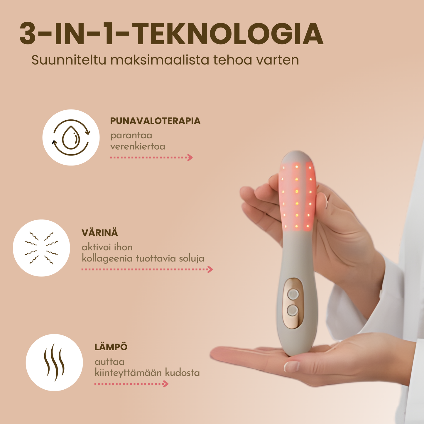3-in-1 Punavalointimilaite